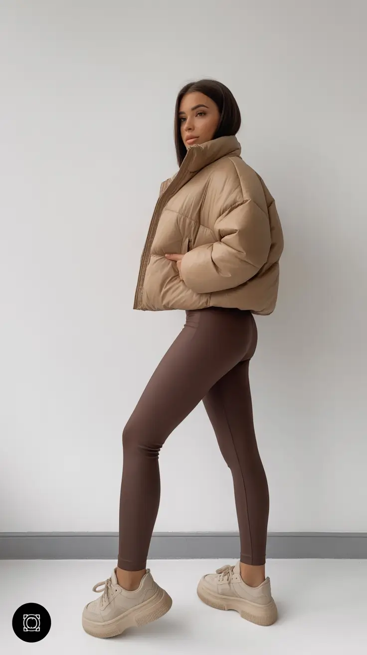 Trendy legging outfits 2026 Chocolate Street Luxe