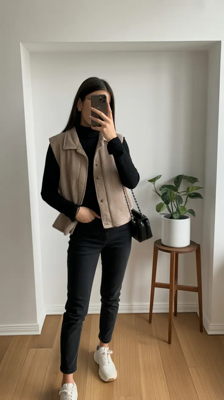 Trendy outfit ideas 2026 Neutral Layers for Everyday Elegance