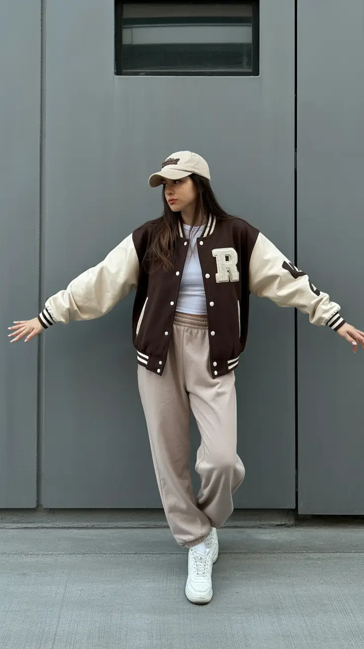 Trendy outfit ideas 2026 Varsity Mood Revival