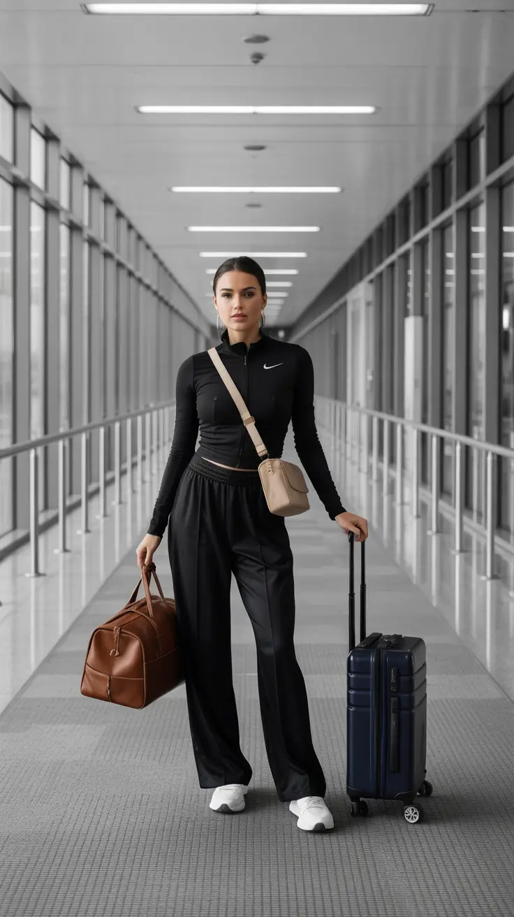 Trendy Travel Outfits 2026 All Black All Confidence