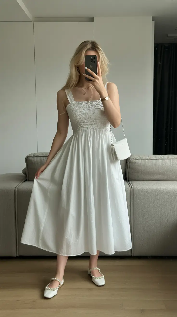 Trendy Travel Outfits 2026 Soft Whispers of White Feminine Ease