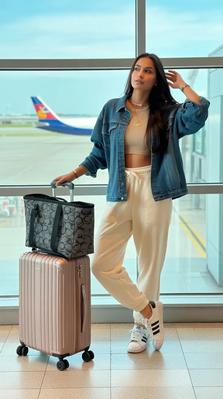 Trendy Travel Outfits 2026 Airport Chic Elevated Neutrals