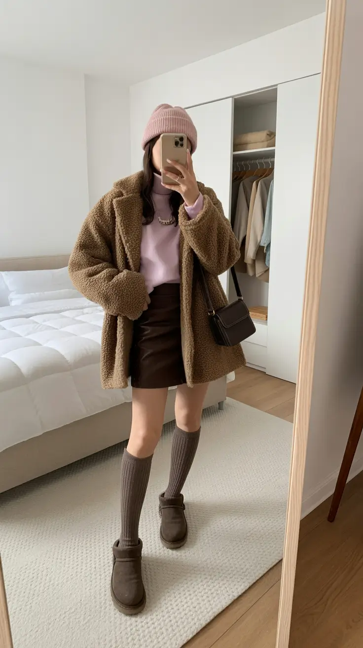 Ugg outfits for women 2026 Chocolate & Pink Mood