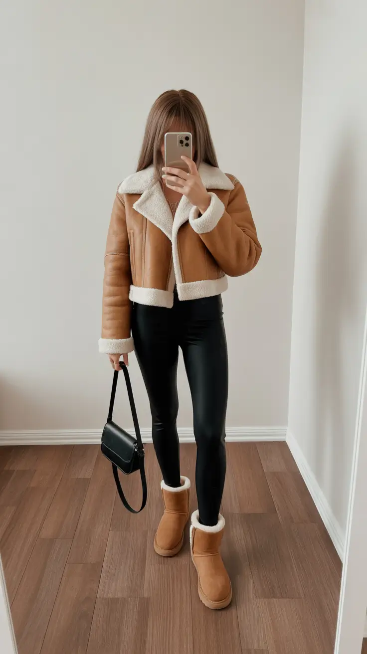 Ugg outfits for women 2026 Modern Edge in Shearling and Leather