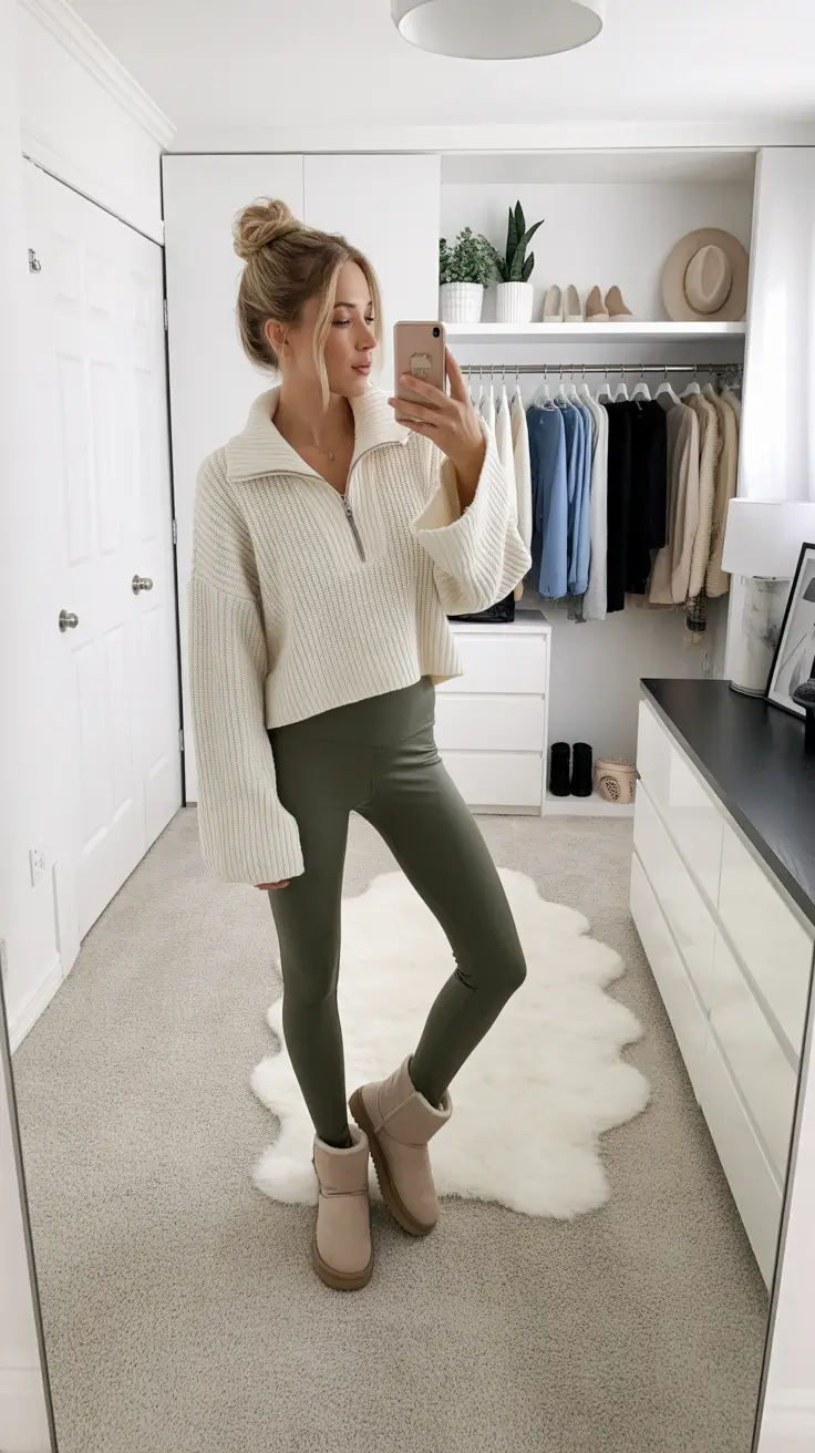 Ugg outfits for women 2026 Neutral Balance with a Cozy Twist