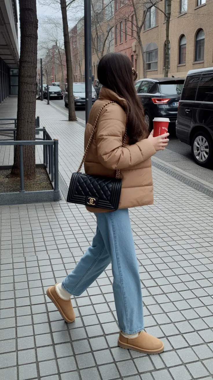 Ugg outfits for women 2026 Casual Luxe with Denim