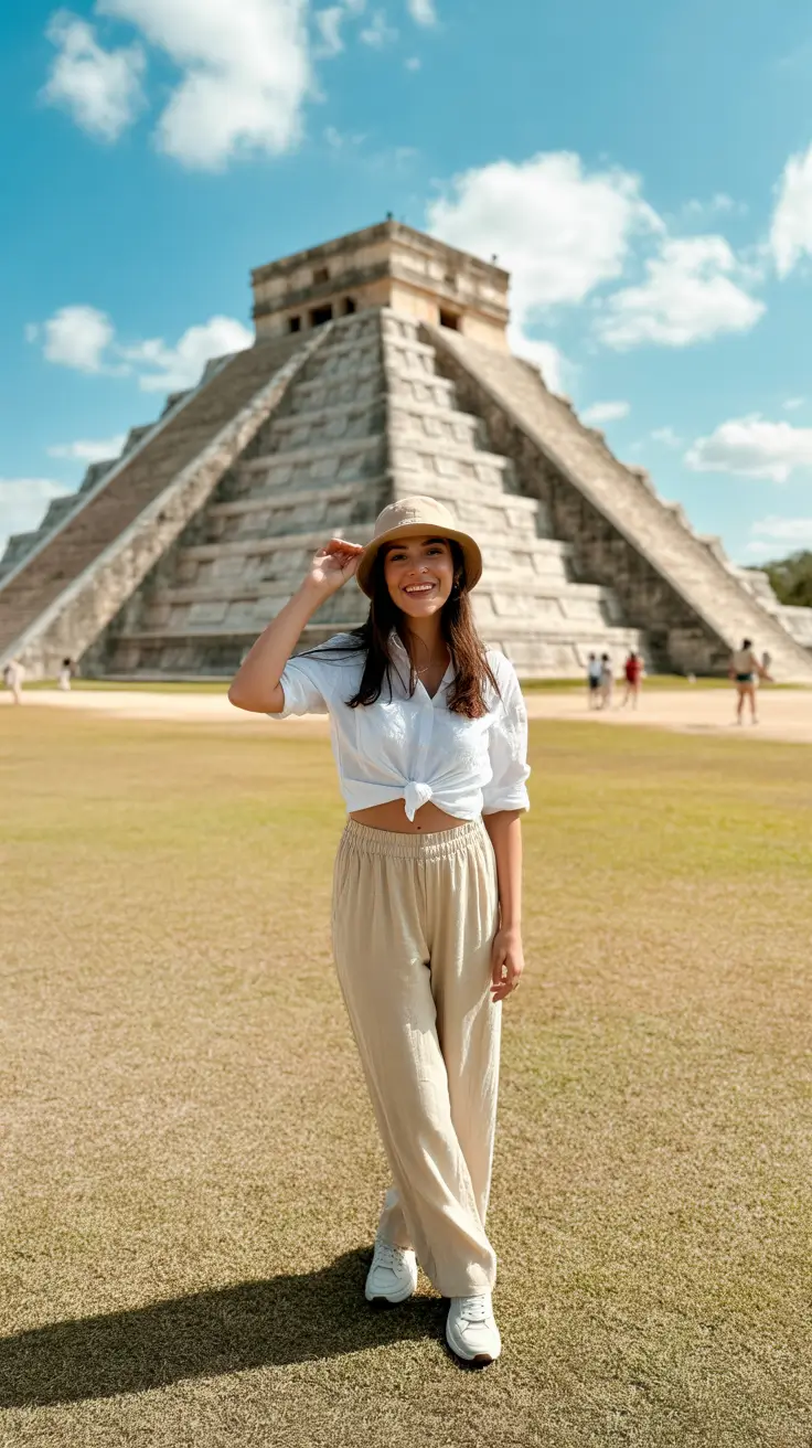 vacation outfits for women 2026 Adventure-Ready Neutrals in Mexico