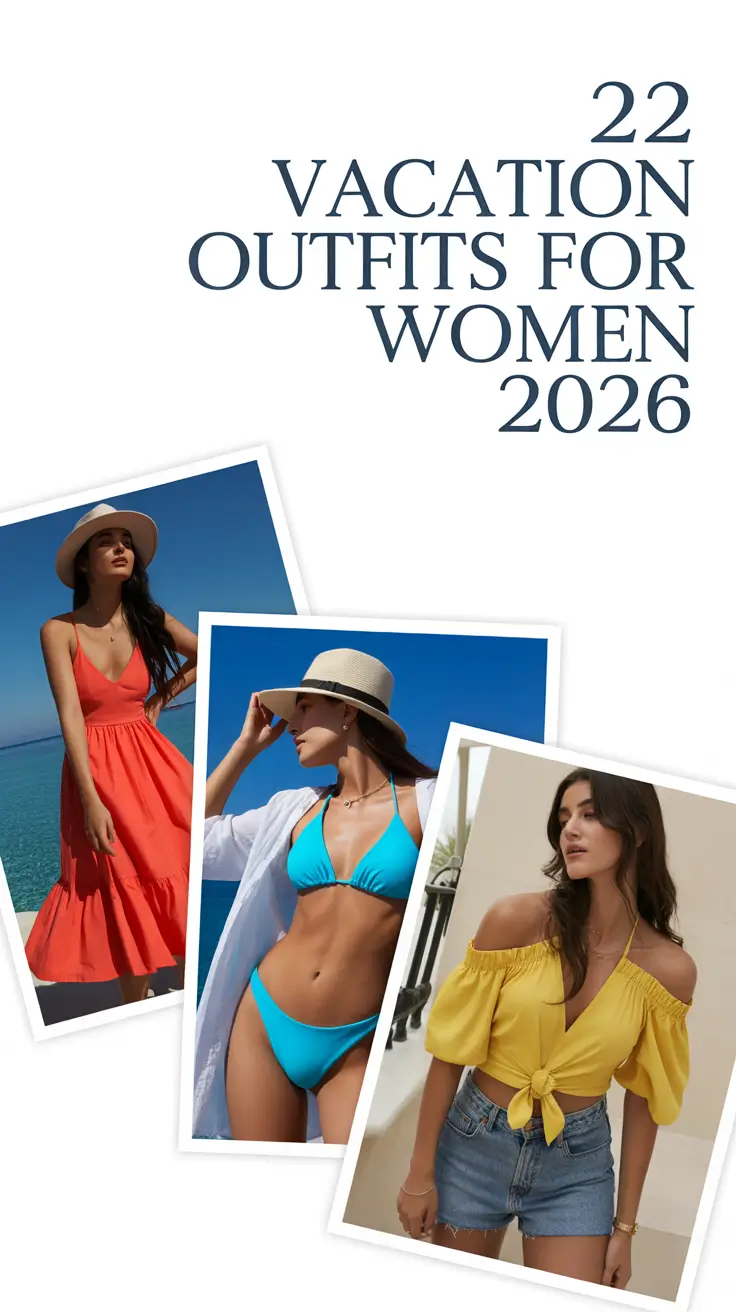 Vacation Outfits for Women 2026: Classy & Tropical Style Ideas You’ll Love