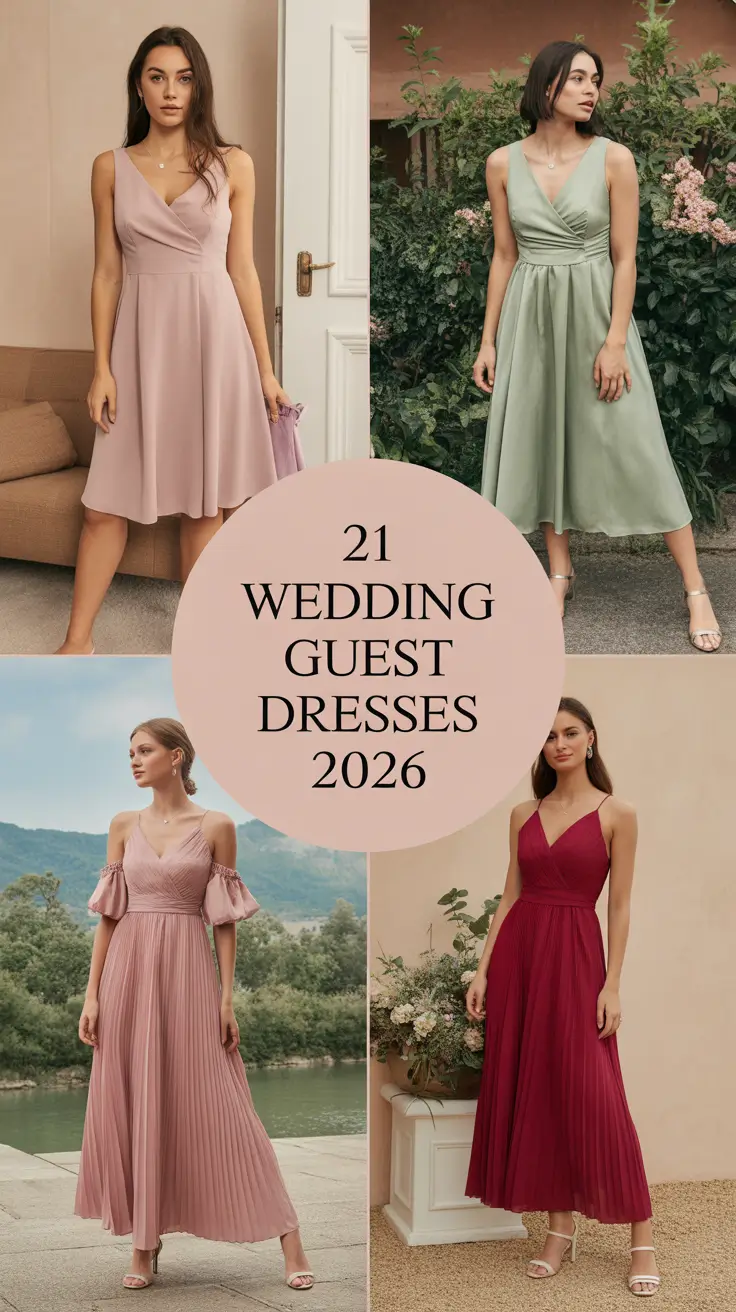Wedding Guest Dresses 2026: Chic & Colorful Outfit Ideas for Every Season