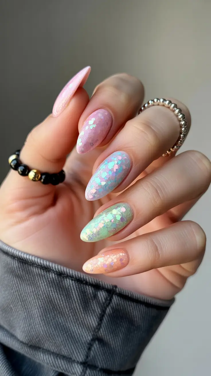 beach-nails-2026-Pastel-Mermaid-Sparkle