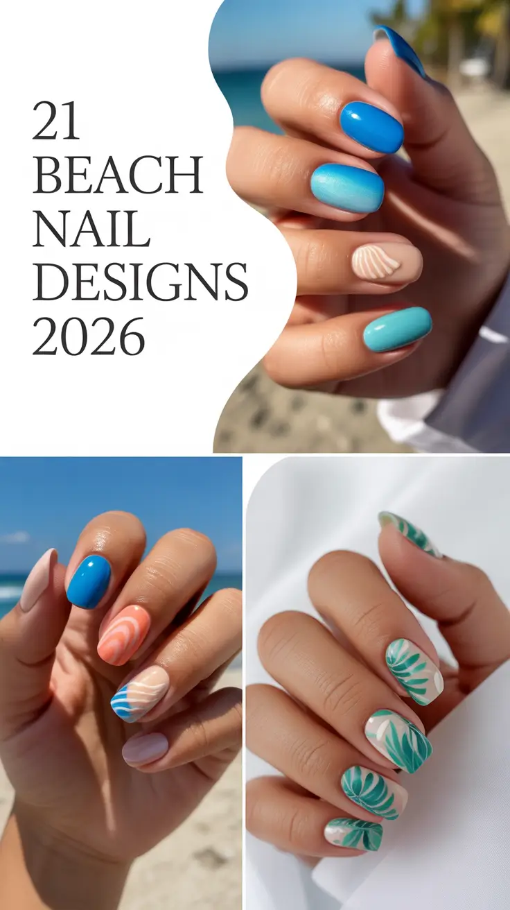 Beach Nail Designs 2026: Colorful & Trendy Vacation Inspo for Summer
