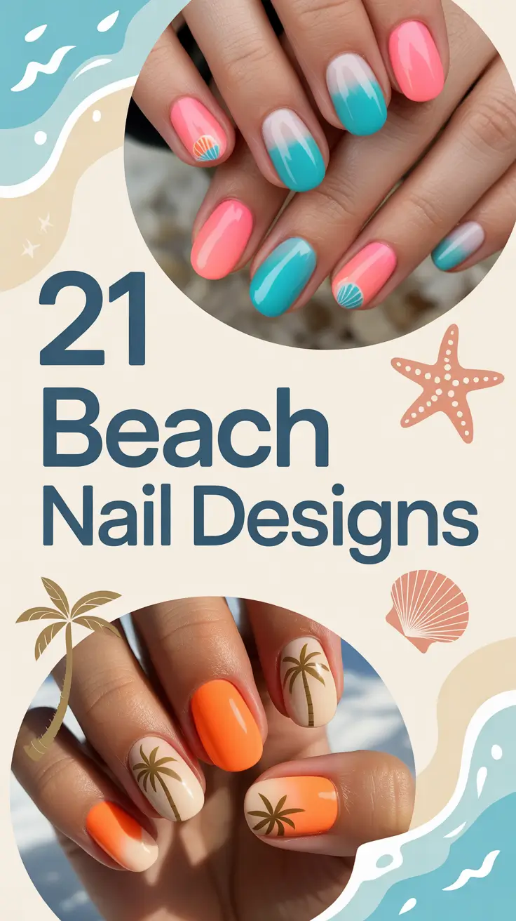 Beach Nail Designs 2026: Colorful & Trendy Vacation Inspo for Summer