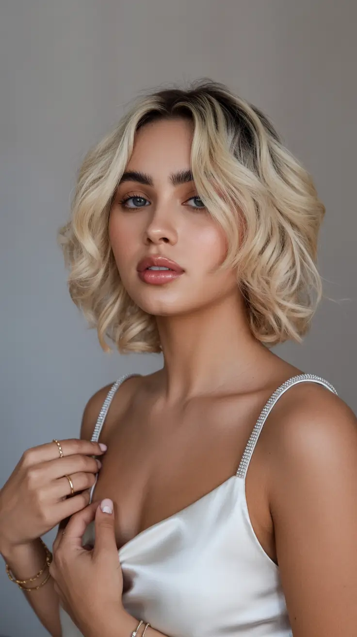 Best bob hairstyles 2026 Textured Blonde Bob With Boho Ease