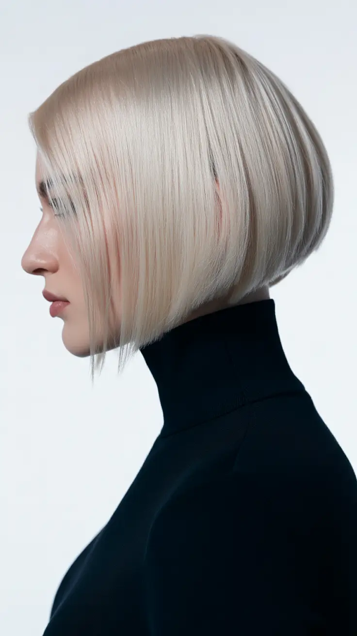 Best bob hairstyles 2026 Platinum Inverted Bob With Sharp Silhouette