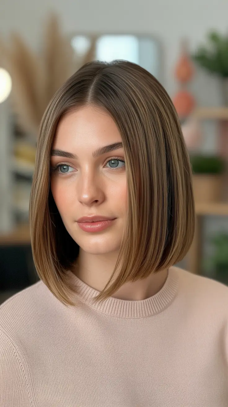 Best bob hairstyles 2026 Sleek Neutral Bob With Balanced Length