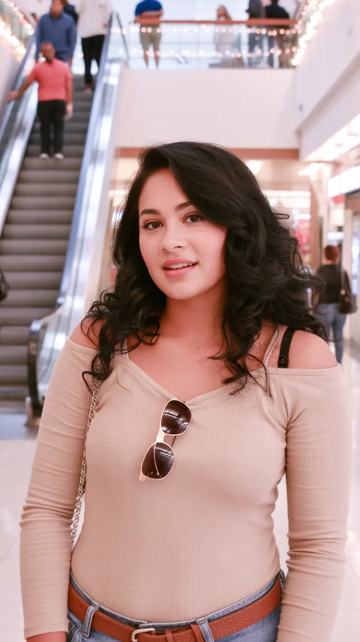 fat face haircuts long Glamorous Voluminous Curls