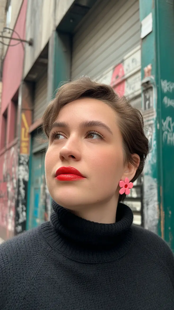 fat face haircuts girl Chic Parisian Pixie