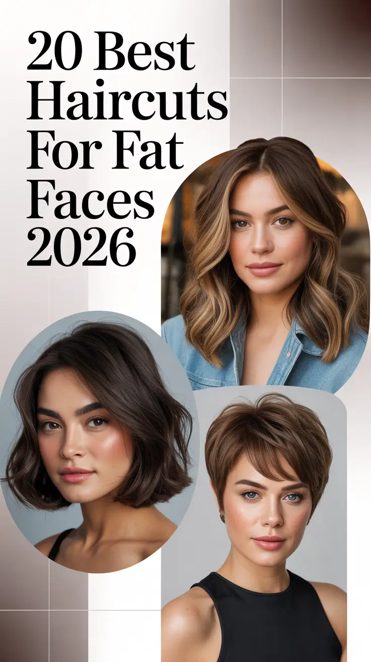 Best Haircuts for Fat Faces 2026: Flattering Short, Medium & Long Styles That Slim and Shine