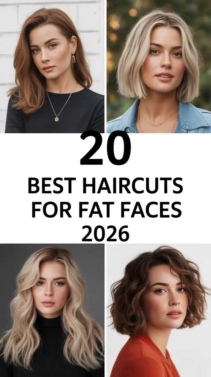 Best Haircuts for Fat Faces 2026: Flattering Short, Medium & Long Styles That Slim and Shine