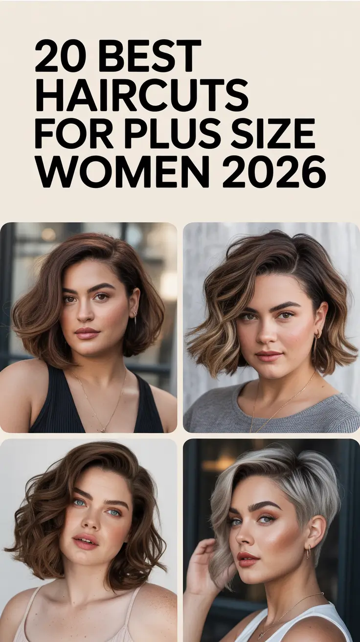Best Haircuts for Plus Size Women 2026: Flattering Layered, Pixie & Lob Styles for Every Face Shape