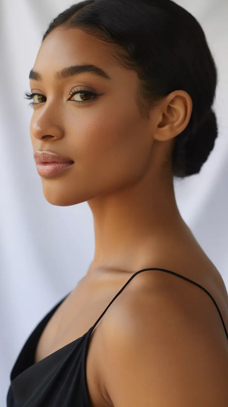 hairstyle black women natural hair Low Romantic Knot