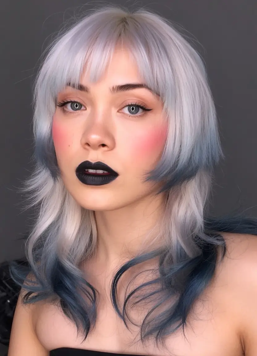 jellyfish haircut wavy Steel-Blue-Ombre-Jellyfish-with-Soft-Flick-Layers