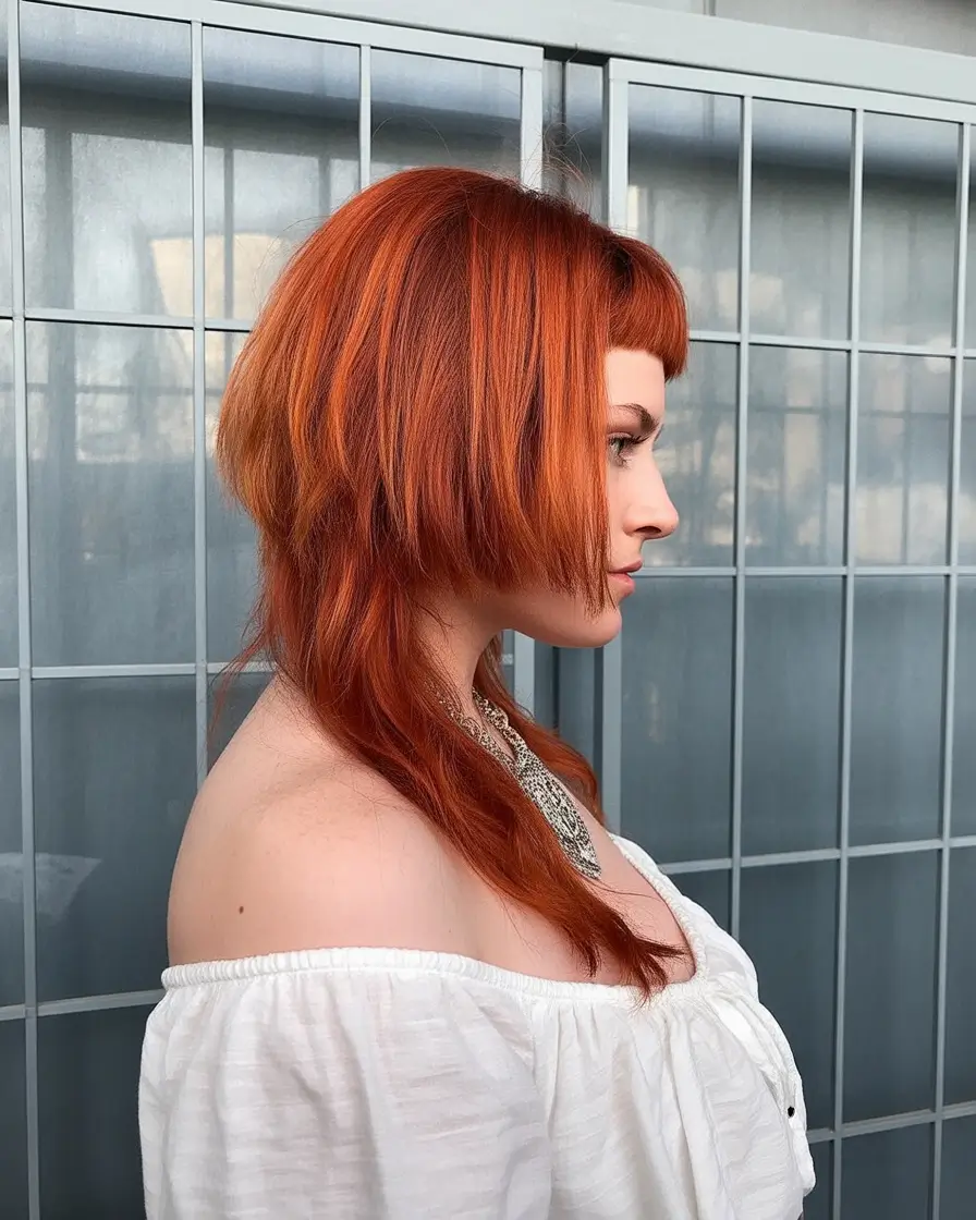 jellyfish haircut medium Rust-Red-Layers-with-Micro-Bangs