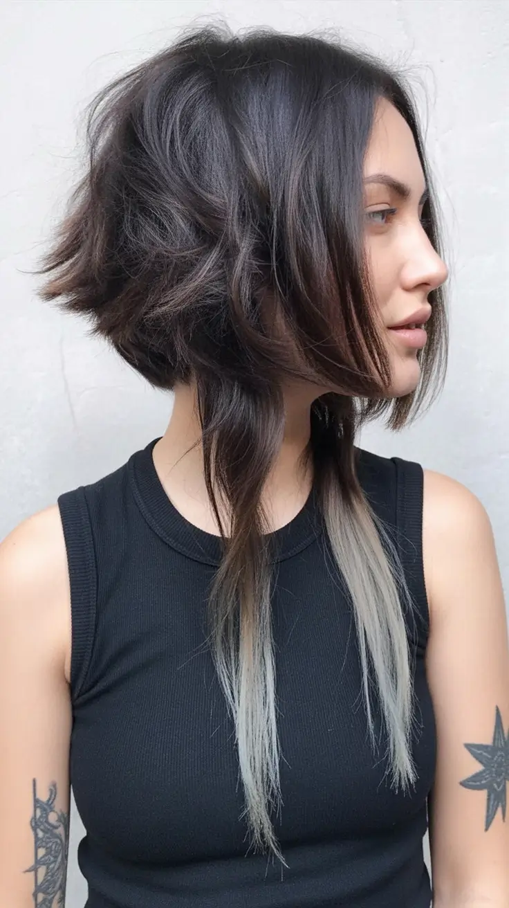 jellyfish haircut long Textured-Volume-with-Sharp-Face-Frames