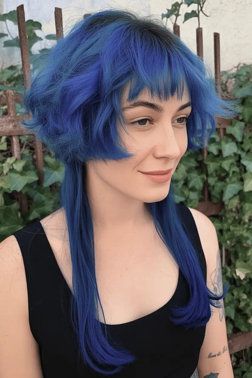 jellyfish haircuts Vibrant-Blue-Jellyfish-with-Floating-Tendrils