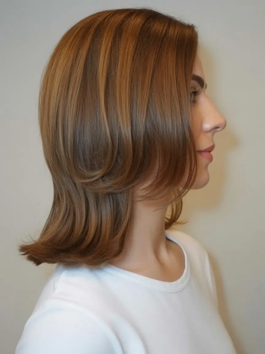 jellyfish haircut medium length Classic-Rounded-Jellyfish-with-Warm-Caramel-Shine