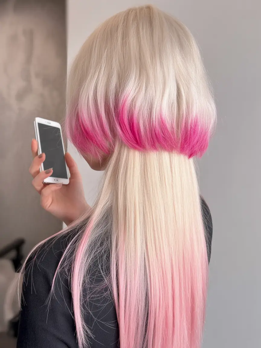 jellyfish haircut tutorial Bleached-Jellyfish-with-Pink-Dipped-Halo