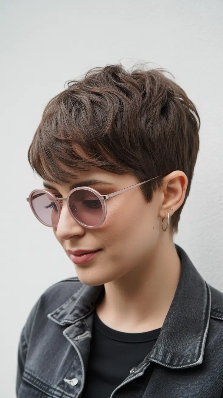messy-pixie-haircuts Relaxed Layered Pixie With Easy Weekend Charm