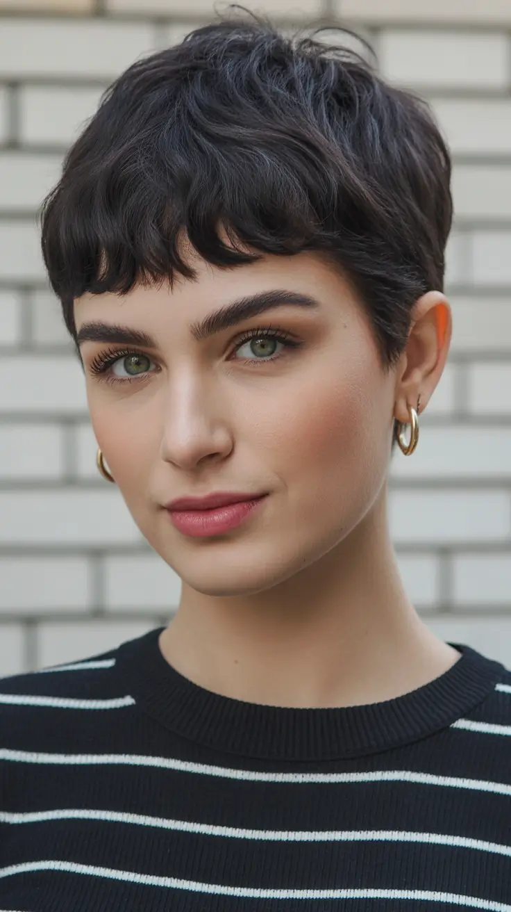 messy-pixie-haircuts Micro-Bangs Pixie With Urban Softness