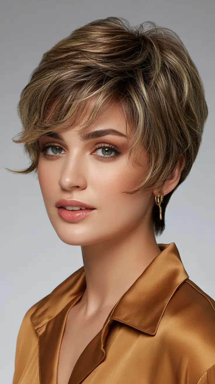 messy-pixie-haircuts Softly Layered Blonde Pixie With Elegant Volume