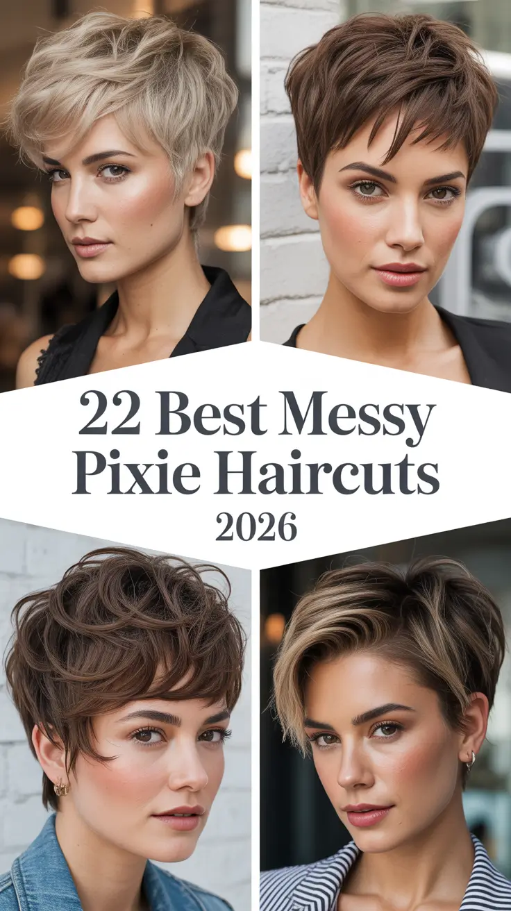 Best Messy Pixie Haircuts 2026: Modern Cuts With Choppy Layers for Every Style