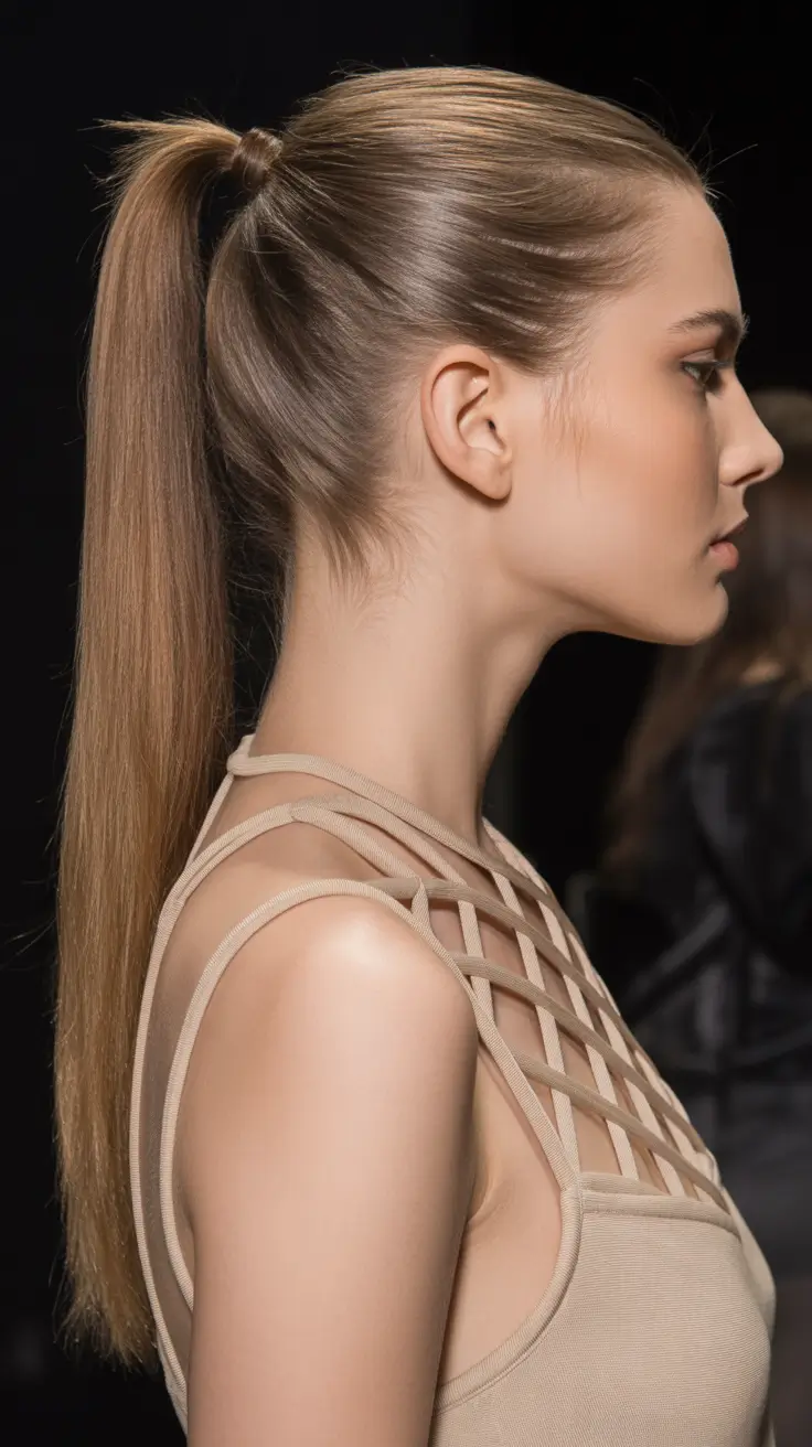 Best ponytail hairstyles 2026 Classic High Ponytail With Runway Simplicity