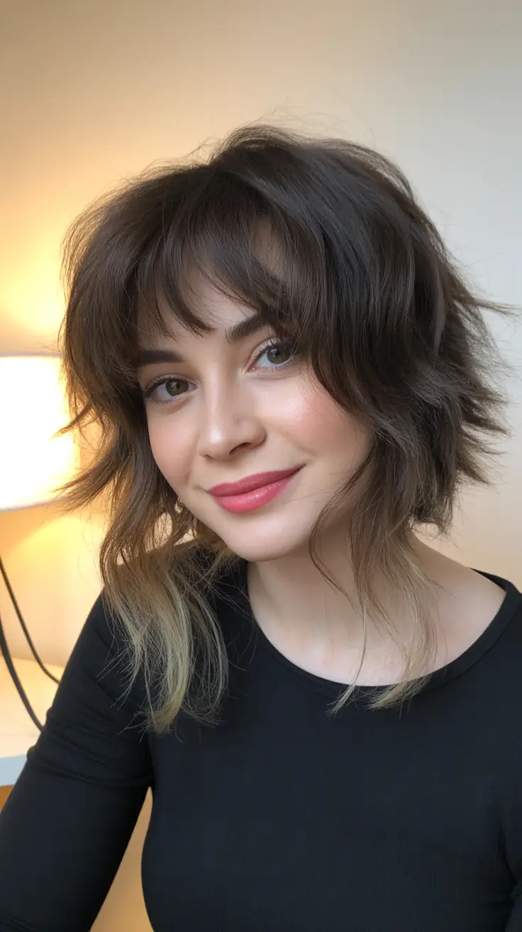 shag haircut medium Softly Tousled Ombre Shag