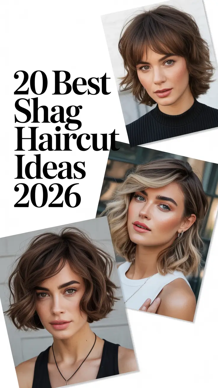 Best Shag Haircut Ideas 2026: Modern, Wavy & Chic Styles for Women