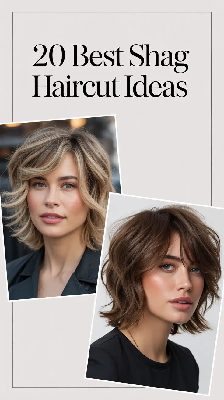 Best Shag Haircut Ideas 2026: Modern, Wavy & Chic Styles for Women
