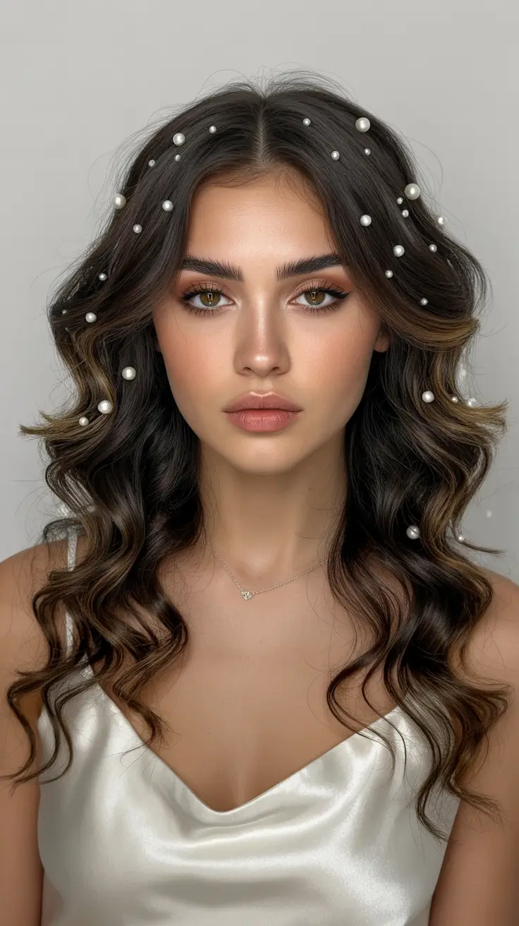 Best wedding hairstyles 2026 Romantic Curly Waves for Medium Hair