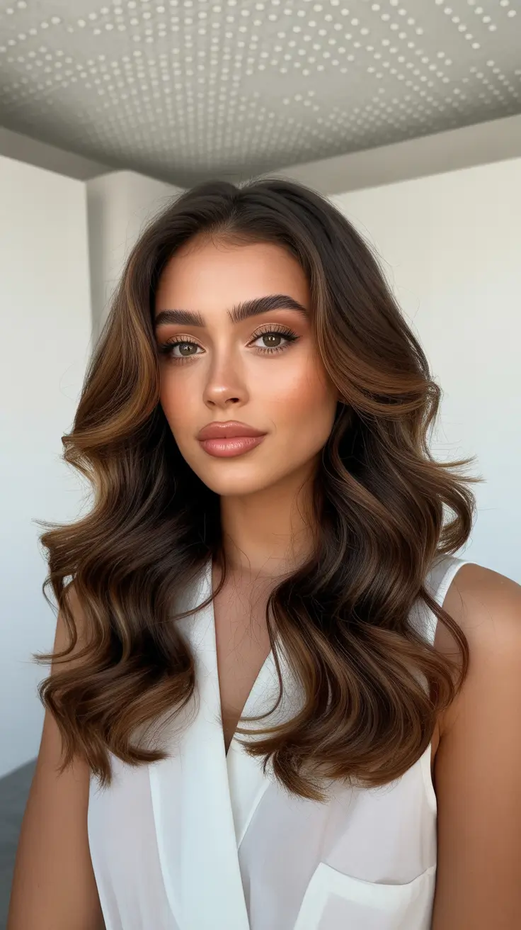 Best wedding hairstyles 2026 Medium Brunette Waves