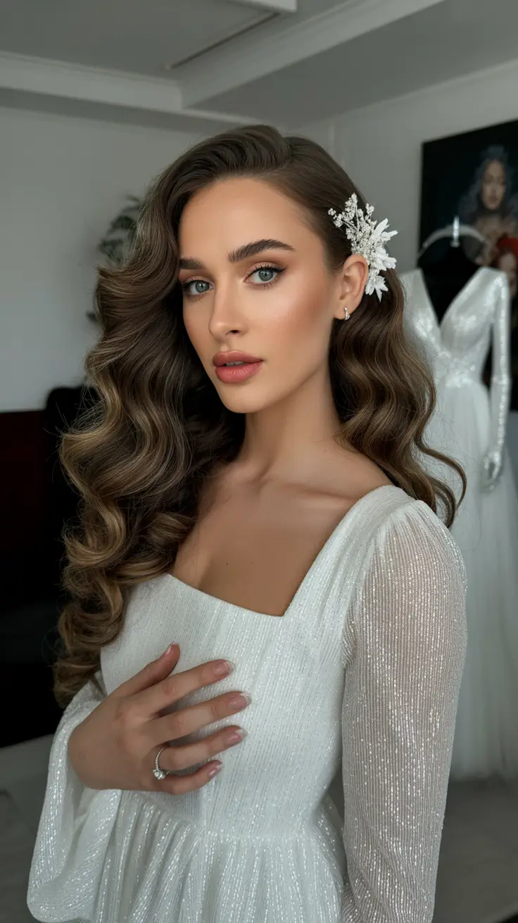 Best wedding hairstyles 2026 Half Up Half Down Waves