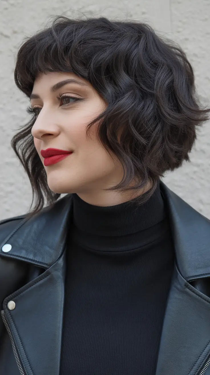 wolf haircut short hair Modern Noir Wave