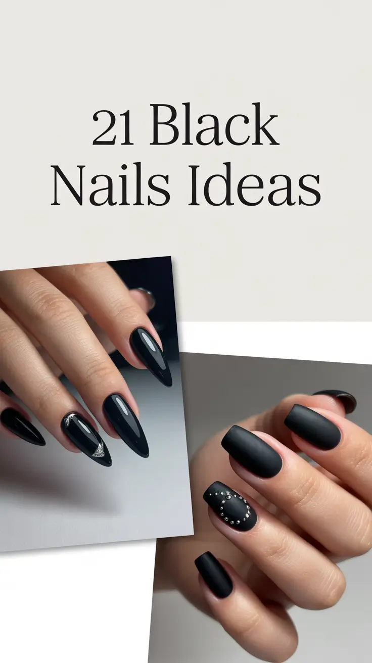 Black Nails Ideas 2026: Trendy, Aesthetic Designs From Minimal to Statement Looks