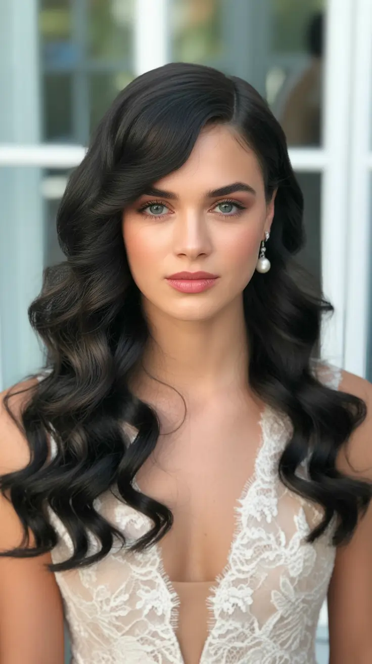 Chic side part hairstyles 2026 Black wavy side part