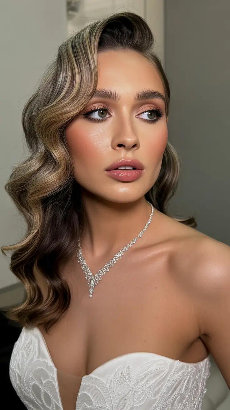 Chic side part hairstyles 2026 Glamorous side part waves