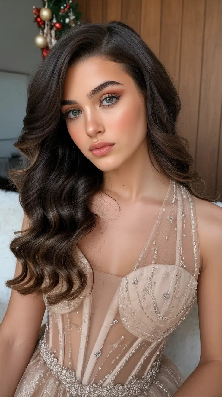 Chic side part hairstyles 2026 Romantic formal side part