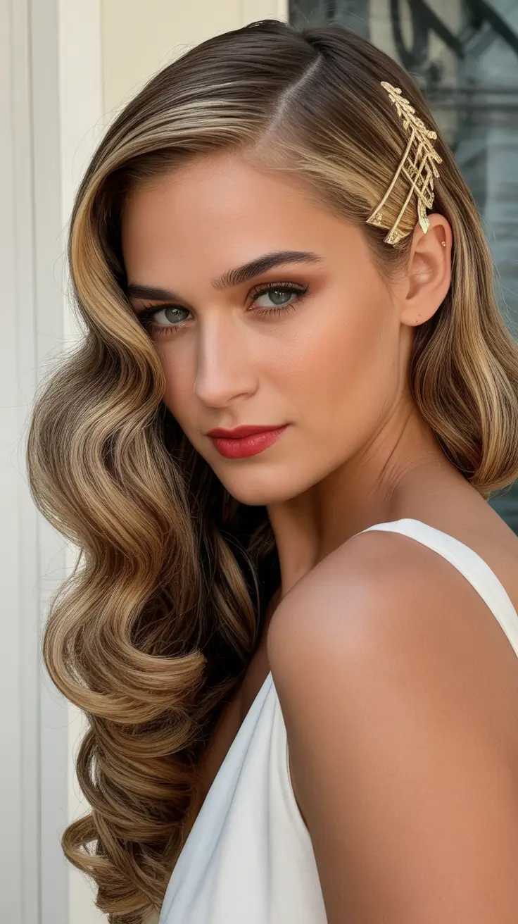 Chic side part hairstyles 2026 Polished long side part