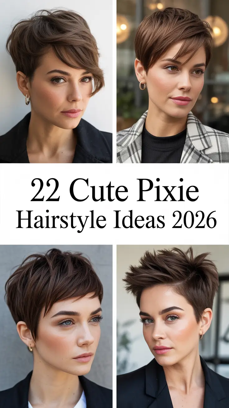 Cute Pixie Hairstyle Ideas 2026: Modern, Messy & Short Haircuts for Sassy Women