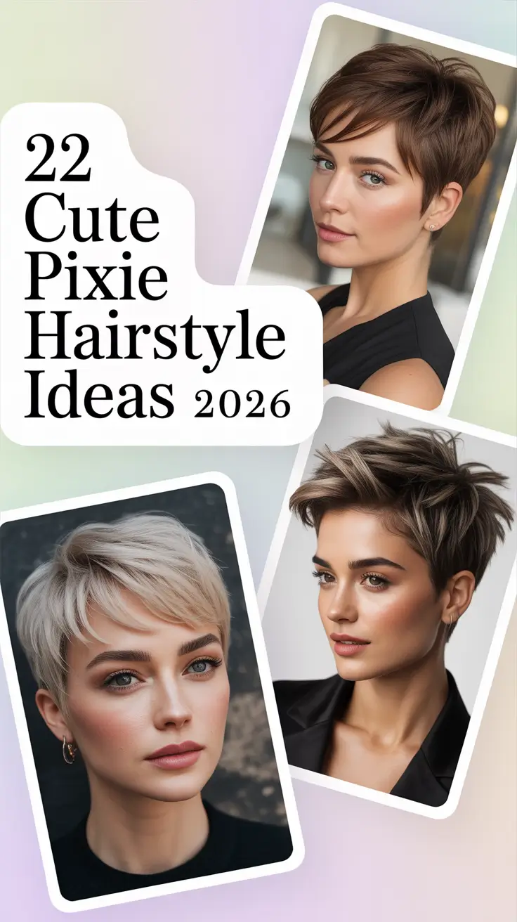 Cute Pixie Hairstyle Ideas 2026: Modern, Messy & Short Haircuts for Sassy Women
